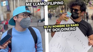 SI TIENES UN NOMBRE RARO TE DOY DINERO