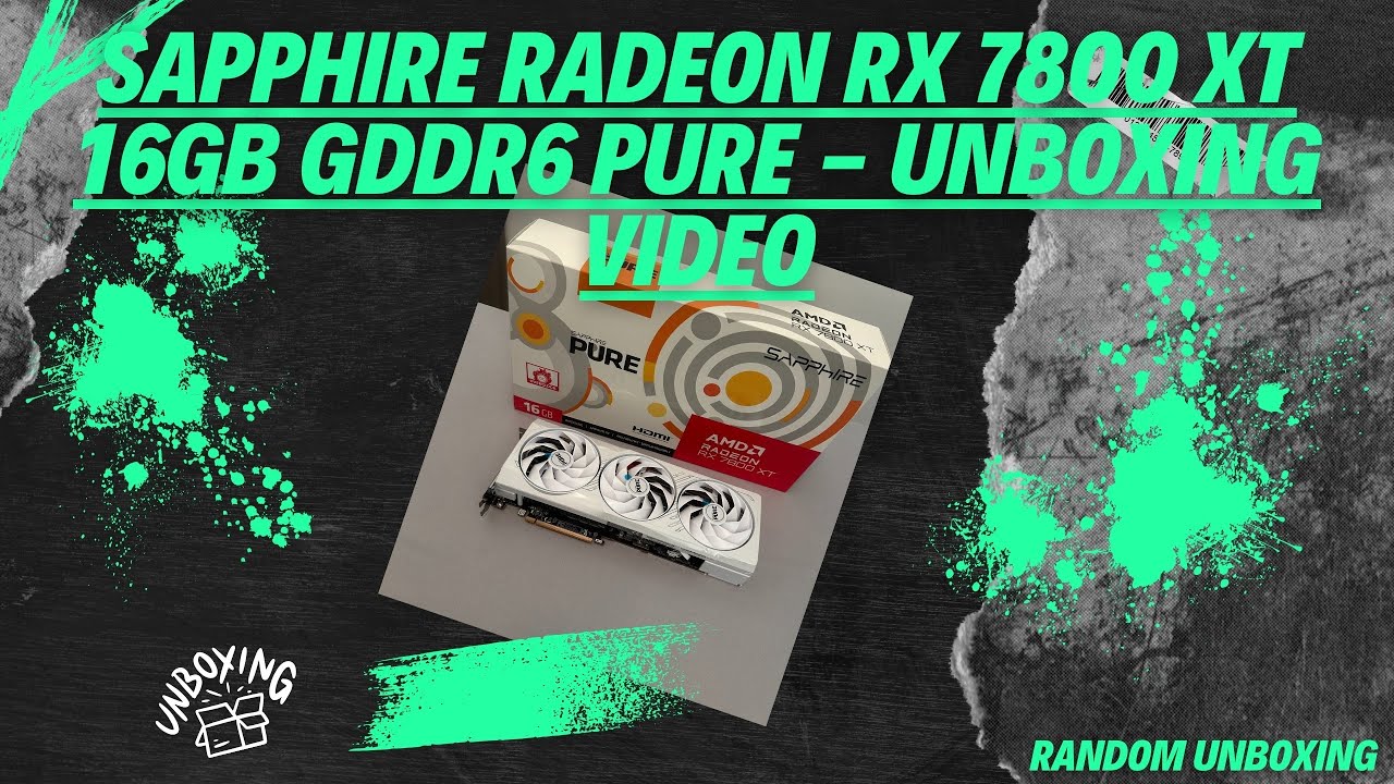 🎮 SAPPHIRE PURE Radeon RX 7800 XT PURE (White) 16GB: Full