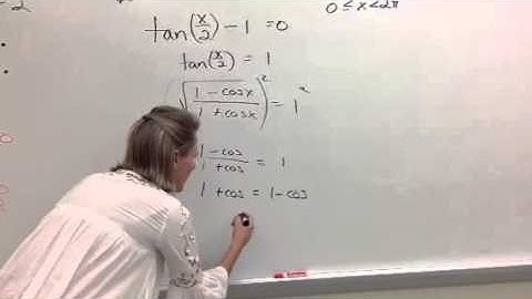 Extraneous solutions solving trig identities