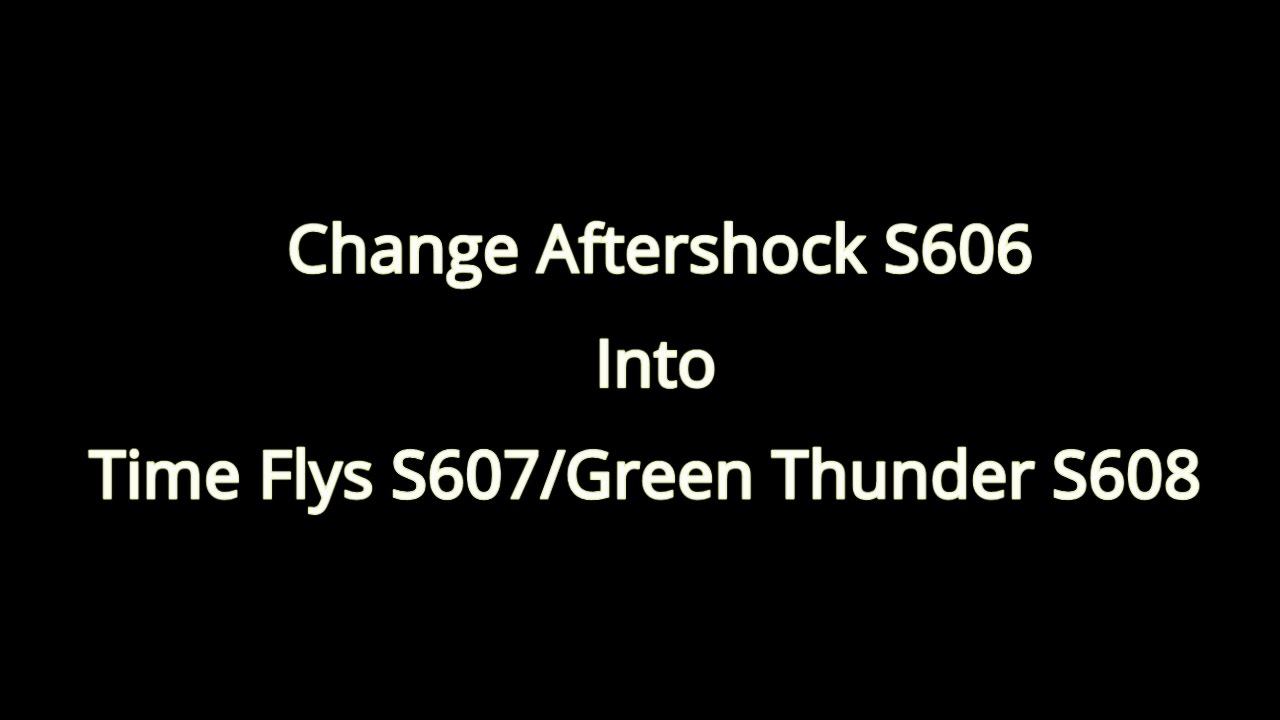 [GP TOYS]Change Aftershock S606 into Time Flys S607 / Green Thunder S608