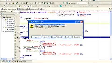 WRITING DYNAMIC SQL IN PLSQL 40