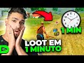 É POSSÍVEL?! SÓ PODEMOS LOOTEAR POR 1 MINUTO NA LOUD FREE FIRE!!