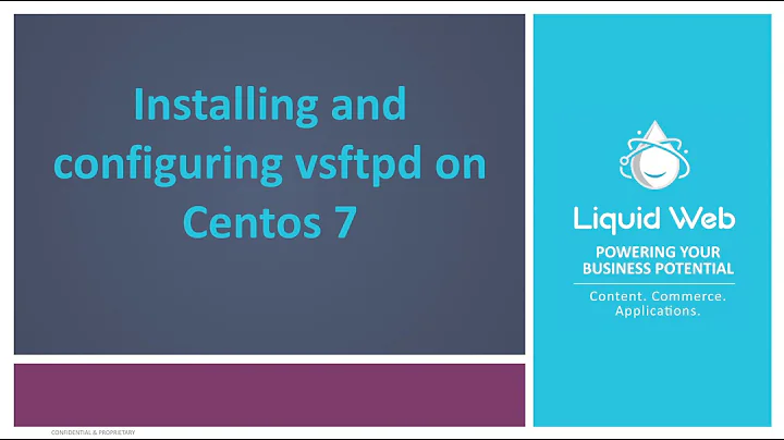 How to Install and Configure vsftpd on CentOS 7