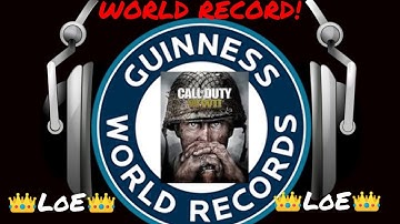 WORLD RECORD FASTEST V2 ROCKET NUKE IN CALL OF DUTY WW2 - COD WWII