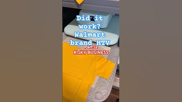 DiD IT WORK? Walmart brand HTV | honest review. #smallbusiness
