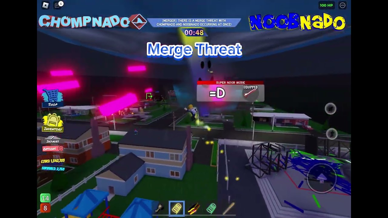 Roblox TAU - Chompnado and Noobnado Merge Threat