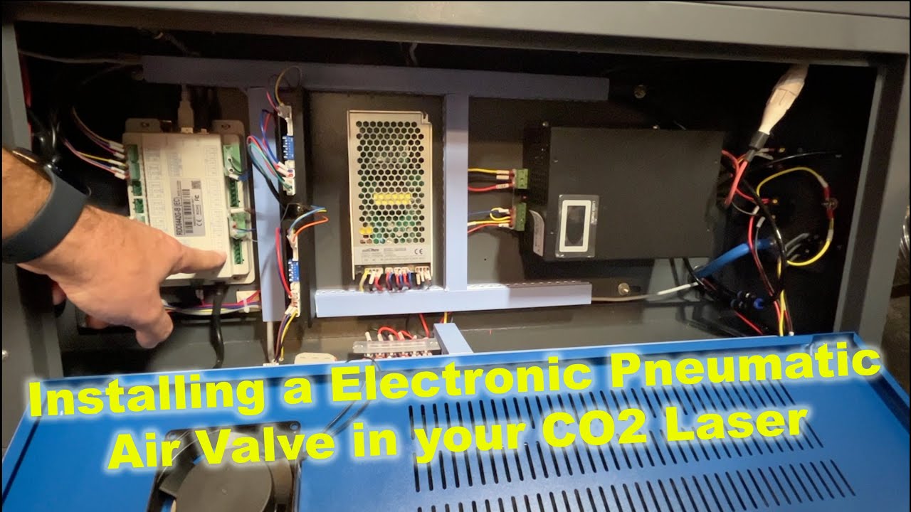 CO2 Laser Air Assist - Installing Electronic Pneumatic Valve