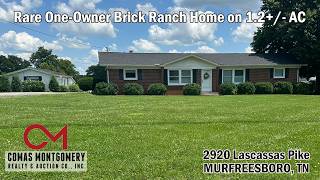 AUCTION – 3 Bedroom Brick Ranch with Workshop on 1.2± Acres | Murfreesboro, TN | July 11th, 2026