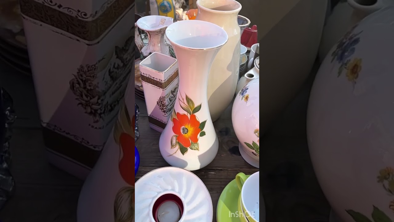 Обзор блошки в Берлине. #винтаж #барахолкакупить #антиквариат #обзор #фарфор #посуда 