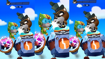 Talking Tom Hero Dash - Tom - 3 x - Walkthrough BOSS - Gameplay, Android - LILU