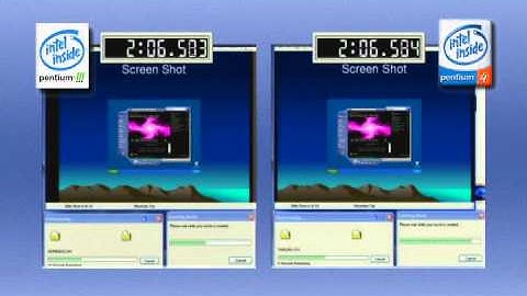 Intel Pentium 4 2.0 GHz vs. Intel Pentium III 1.0 GHz (2001)