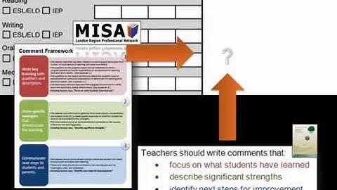 Building A Report Card Comment: Special Education