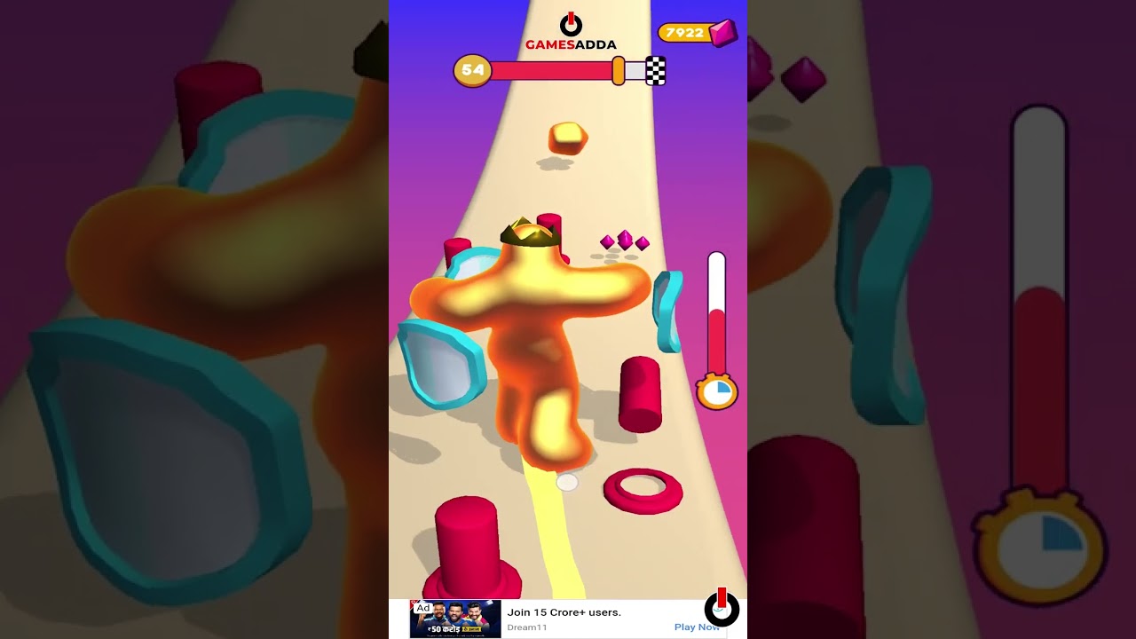 BLOB RUNNER 3D LEVEL 54 GAMEPLAY |ANDROID FREE GAMES APRIL 2023 | 