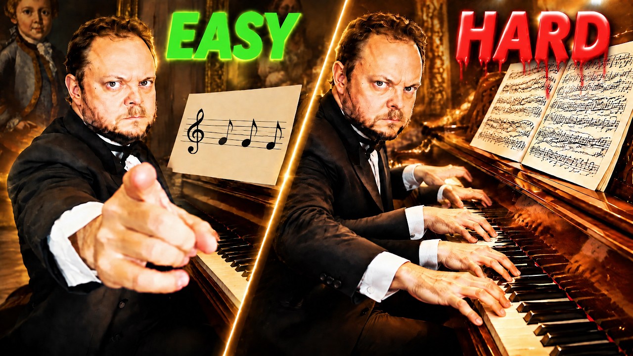 20 Piano Pieces Ranked by Difficulty (Easy to Impossible)