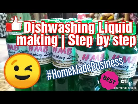How to make a DISHWASHING LIQUID for Business| Step by step | malaki ...
