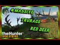 4 Huge Red Deer & Albino in theHunter Call of the Wild 🦌