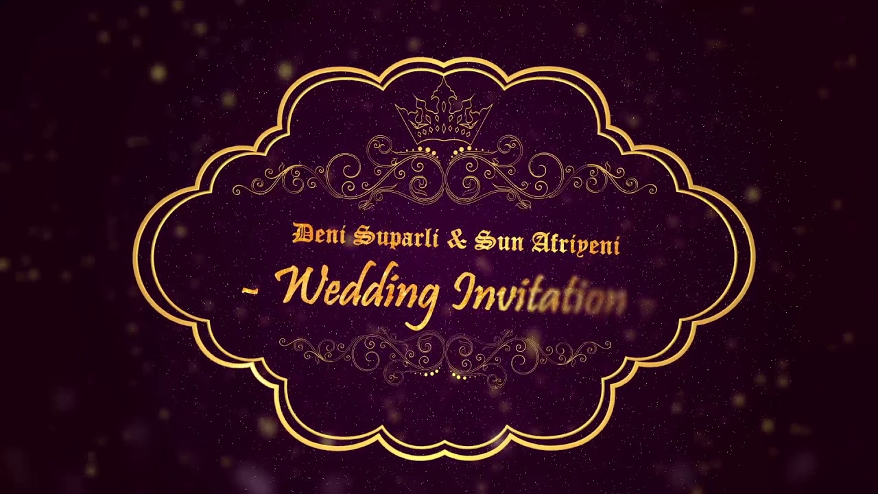 Wedding Invitation Free Template After Effect CC2017 YouTube