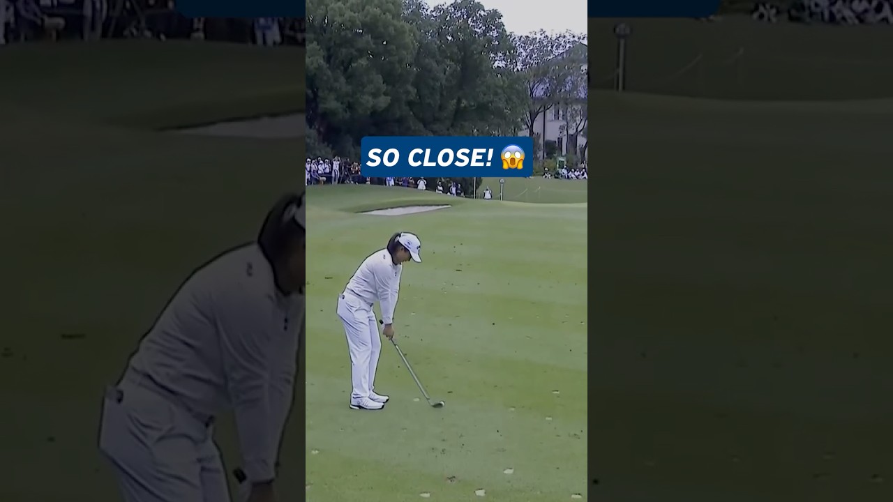 Ruoning Yin Nearly Holes Out from the Fairway! 🤯⛳ | Buick LPGA Shanghai