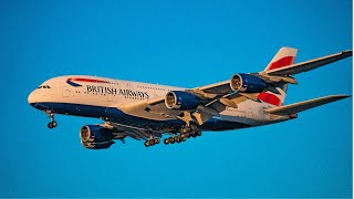 Airbus A380 Takeoff Closeup | British Airways | Miami International Airport