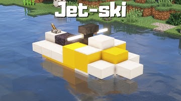 Jet-ski | TUTO /  HOW TO | MINECRAFT VEHICULE