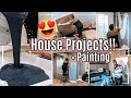 NEW HOUSE PROJECTS + PAINTING :: HOME THEATER ROOM MAKEOVER & PATIO DECORATING 2021