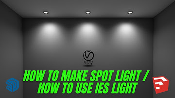 How to make spot light / how to use ies light in sketchup l vray