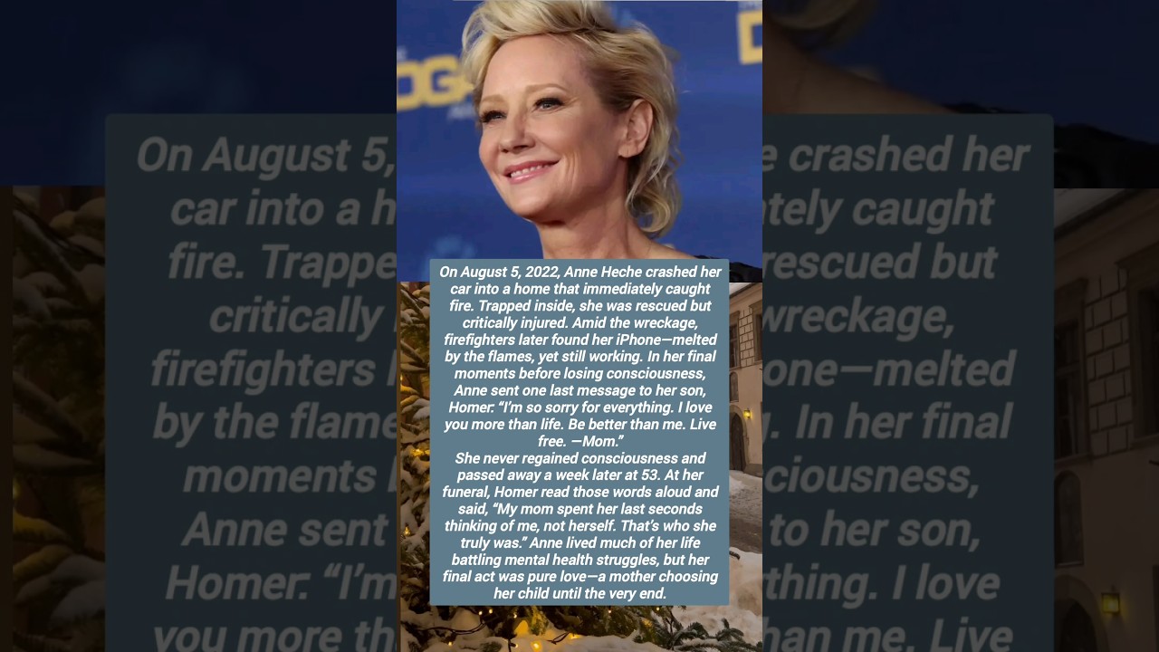 HER FINAL MESSAGE TO HER SON 