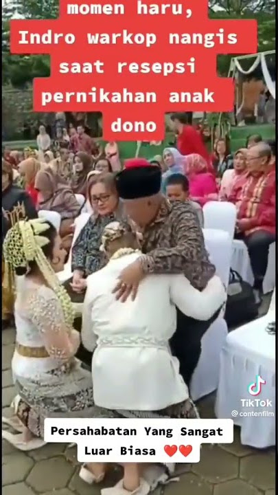 moment haru indro warkop saat pernikahan anak dono