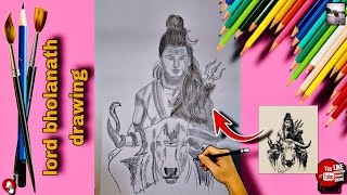 How to draw lord shiva|Easy drawing of mahadev step by step #artist #artwork #art| ‎@DebayanDeyart 