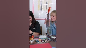 Making bookmarks (and failing) with @officialvanyvicious full video now on YouTube! #bookmark