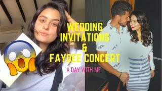 WEDDING INVITATION REVEAL &amp; FAYDEE CONCERT! | a day with me.