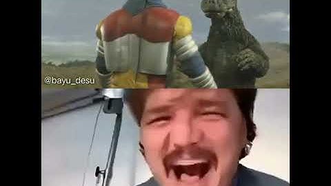 Pedro Pascal Crying meme - Jet Jaguar PP Death