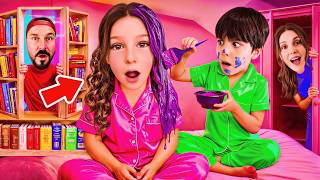 ANNEM VE BABAM GİZLİ ODAYA SAKLANDI! ADA VE TALHA SUÇ ÜSTÜ YAKALANDI!