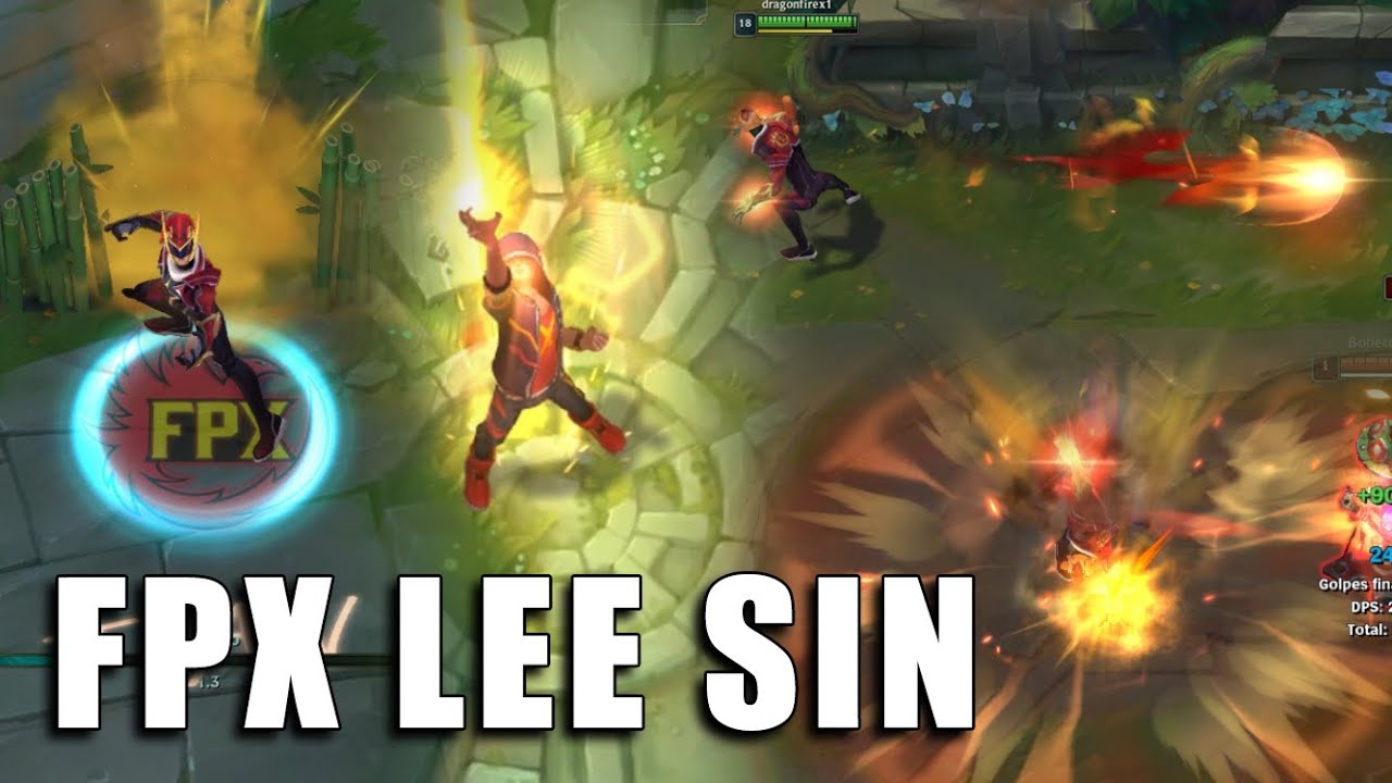 Lee Sin FPX (Base) chromas in League of Legends