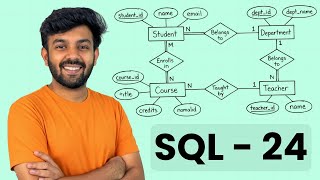 Entity Relationship Diagram (ERD) - ( Chen & Crow's Foot )  | SQL Mastery Ep- 24 | code io - Tamil Profile