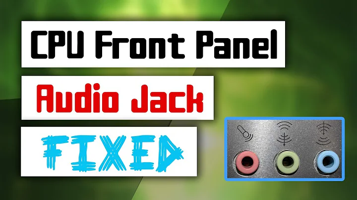 [Solved] How to Fix Front Panel Audio Jack not working Problem