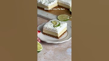 These key lime pie bars are literally to die for. Silky creamy and bursting with flavor! #recipe