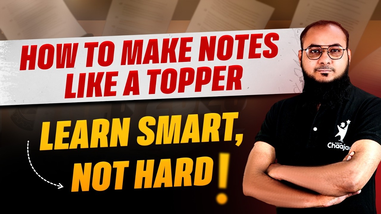 How to Make Notes Like a Topper 📚 | Learn Smart, Not Hard! - YouTube