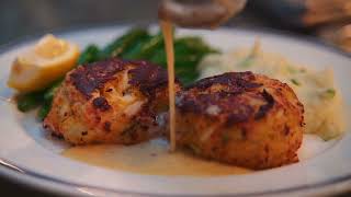 Mouth-Watering Crab Cakes City Fish Market Resturant Dish Video
