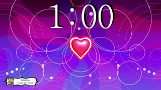 Valentine's Heart Timer without Music - 60 Seconds