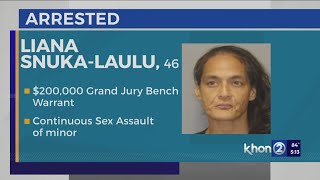 Honolulu Police arrest woman wanted for alleged sex assault of a minor