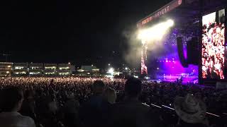 Cellphone footage of the first shots fired at Route 91 Harvest festival