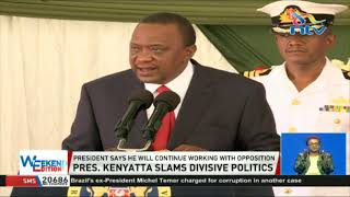 President Kenyatta dismisses divisive politics in the war against graft