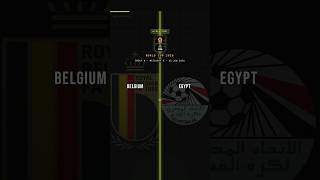 🇧🇪😤🇪🇬 The Pharaohs SHOCKED the Red Devils in Seattle! #fifaworldcup