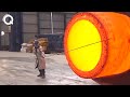 I've never seen this outstanding 99 ton rolled ring forging process. Amazing production processes.