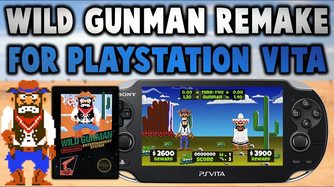 NES Wild Gunman HD Remake For PS Vita!