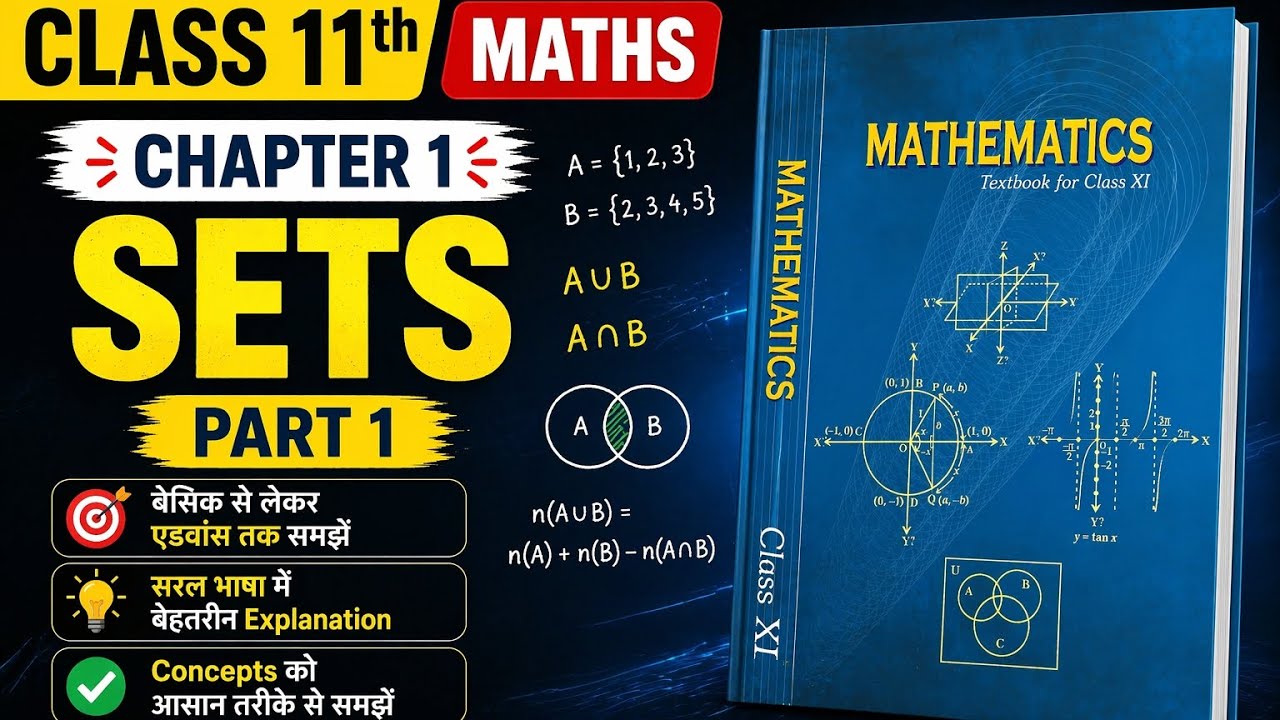 Class 11 Maths Chapter 1 | Sets Part 1 | Sets (समुच्चय) Basic Concepts ...
