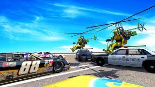 MISSILE LAUNCHING POLICE BLOCKADE VS STREET RACERS  BeamNG Drive Crash Test Compilation Gameplay