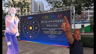 The pre concert experience of Coldplay first concert in  Bangkok