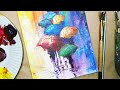 ДОЖДЬ В ГОРОДЕ |Разноцветные зонтики| Как нарисовать просто 🎨🌧